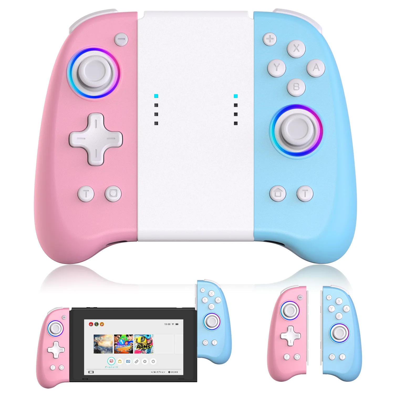 

Беспроводной контроллер YS14 для Switch NS Joypad, рукоятка для игры, левая и правая искусственная кожа с пробуждением