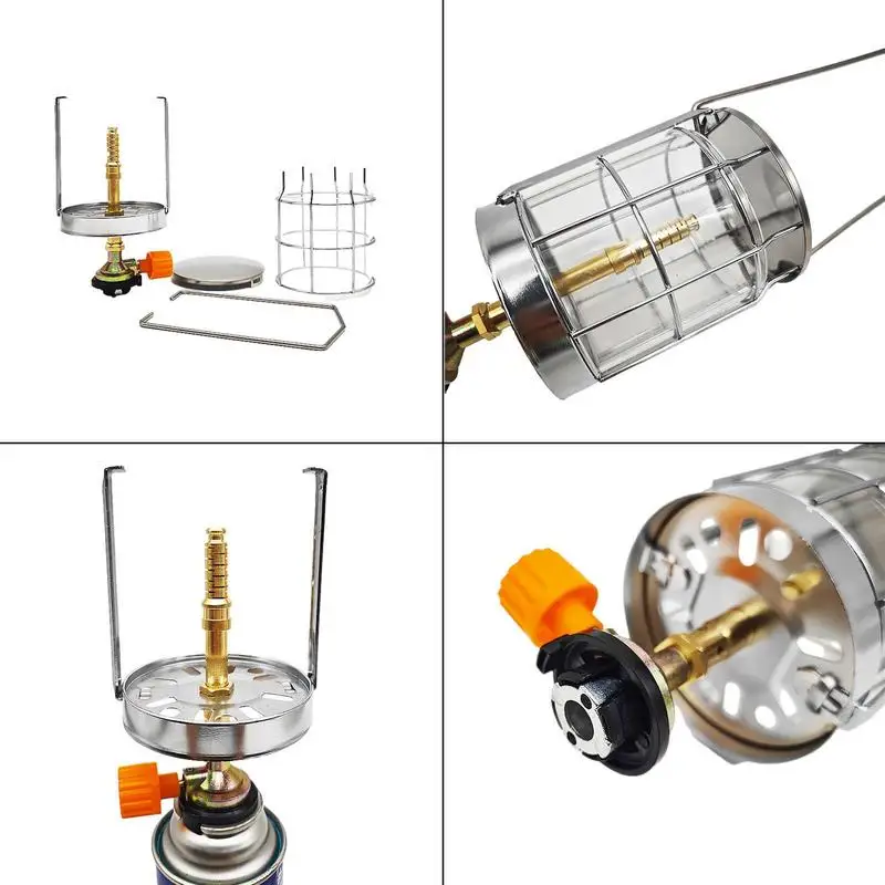 Camping Candle Lamp Mini Portable Outdoor Gas Lamp Night Light Camping Gas Lantern Light Camping Equipment