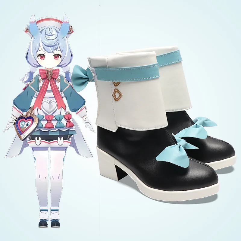 

Sigewinne Genshin Cosplay Shoes Boots Anime Game Fontaine Cute Shoes Halloween Party