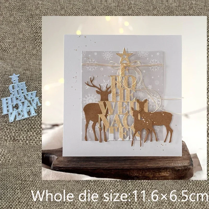 

Новая металлическая вырубная форма для трафаретов, рождественские слова и деревья, для скрапбукинга, вырезания, альбомов, бумажных открыток, тиснения