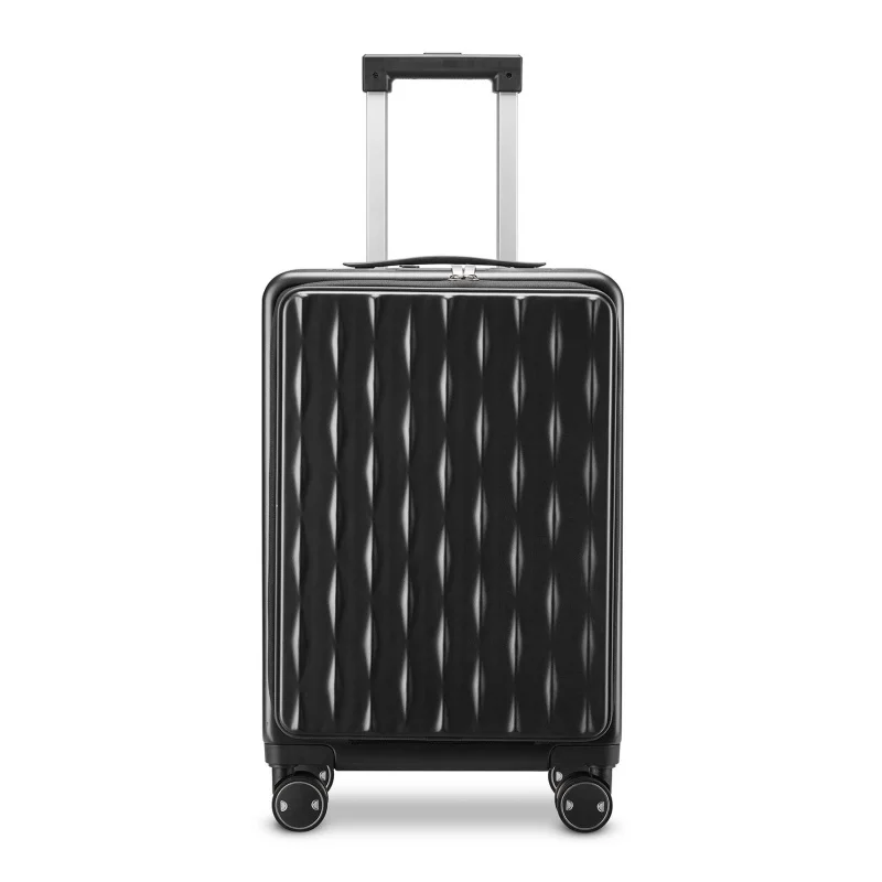 New Aluminum Frame Luggage 18 20Female Student Trolley Case Boarding Bag Male Business Password Front Fastening Suitcase