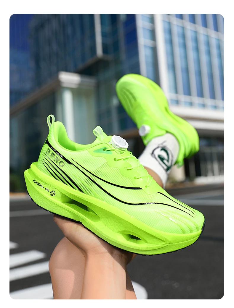 Herren-Sportschuhe, Laufschuhe mit Carbonplatte, Marathon-Sneaker für Herren, Rennschuhe, stoßdämpfende Sportschuhe für Damen. – Detail 17