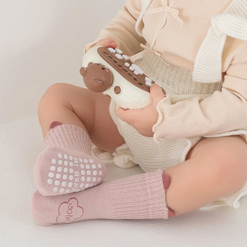 Children's Floor Socks Cartoon Soft Baby Toddler Indoor Anti-slip Walking Socks For Boys Girls Spring Autumn School Sports Sock