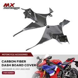 カーボンファイバーモーターサイクルダッシュボードカバー,サイドパネルインテリア,フロントパネル,ホンダCBR1000RR-R cbr 1000rrrr 2021 2022 2023