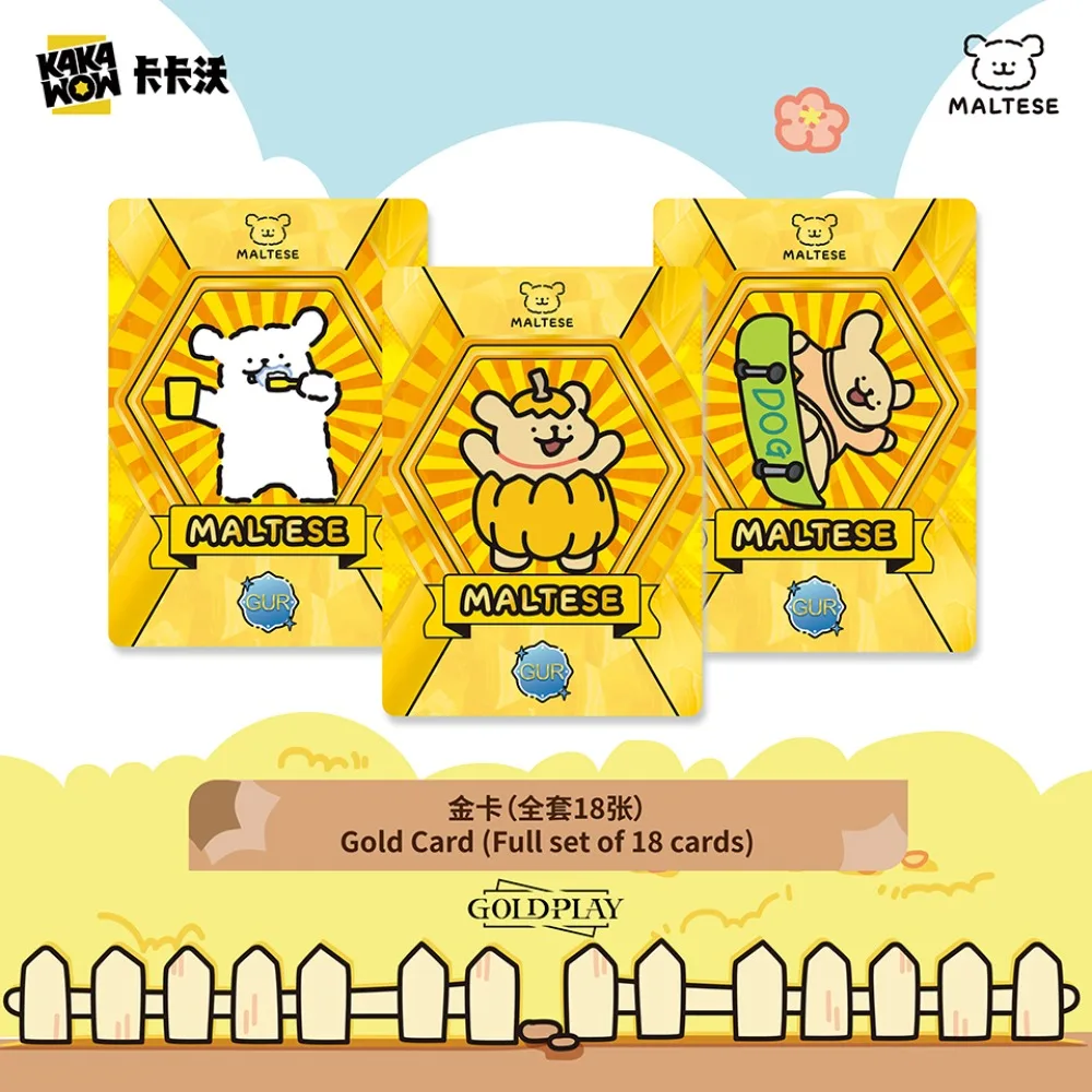 Kakawow Genuine Maltese Collection Cards Likeable Popular Puppy Sweet Love Atmosphere Companion Cards Fans Hobbies Toys Gifts