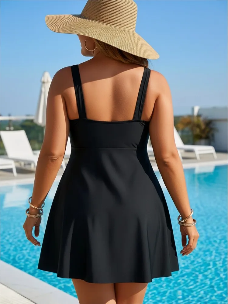 XL-6XL حجم كبير عالية الخصر بيكيني المرأة رفع حجم كبير 3XL 4XL ملابس السباحة الصيف Mujer البطن تحكم ملابس السباحة بيكيني مجموعات