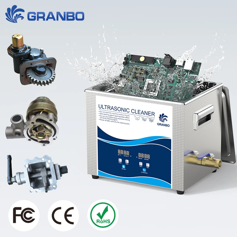 Small Industrial Parts Ultrasonic Cleaner 3.2L 180W Degassing Digital Model