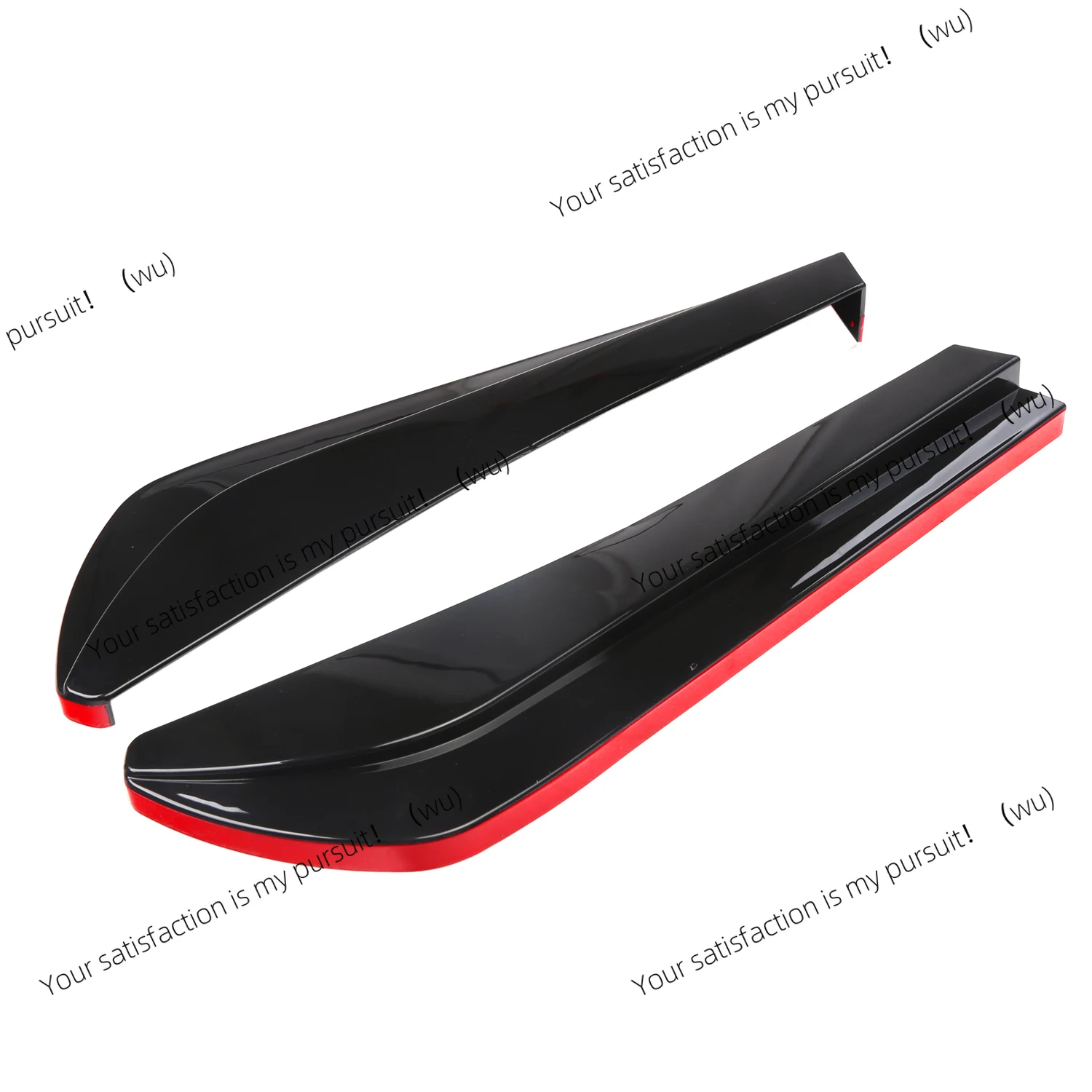 Universal rear bumper splitter, spoiler kit, automotive exterior trim