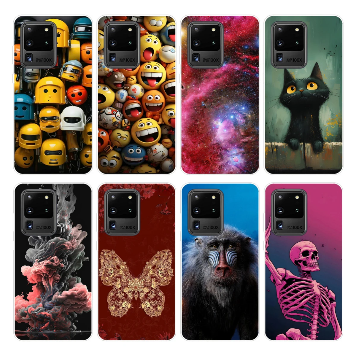 Silicon Case For Samsung S20 Soft TPU Back Phone Cover For Samsung Galaxy S20 PLUS Case For Samsung Galaxy S20 Ultra S 20 +Coque