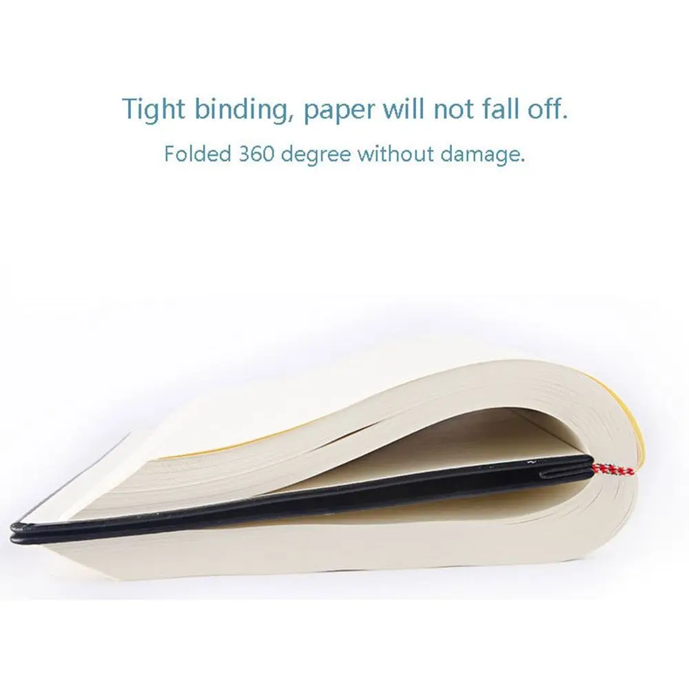 A4/A5/A6 Sketchbook Super Thick Blank Inner Pages Writing Blank Notepad 330 Sheets PU Leather Soft Cover Journal Diary Notebook