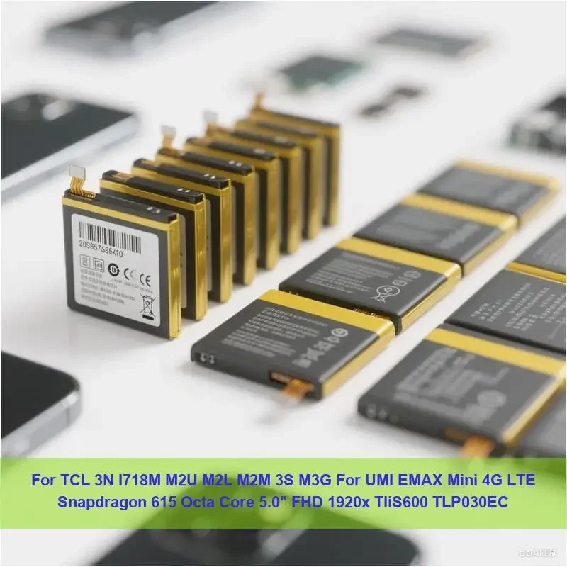 

Battery For TCL 3N I718M M2U M2L M2M 3S M3G For UMI EMAX Mini 4G LTE Snapdragon 615 Octa Core 5.0" FHD 1920x TliS600 TLP030EC