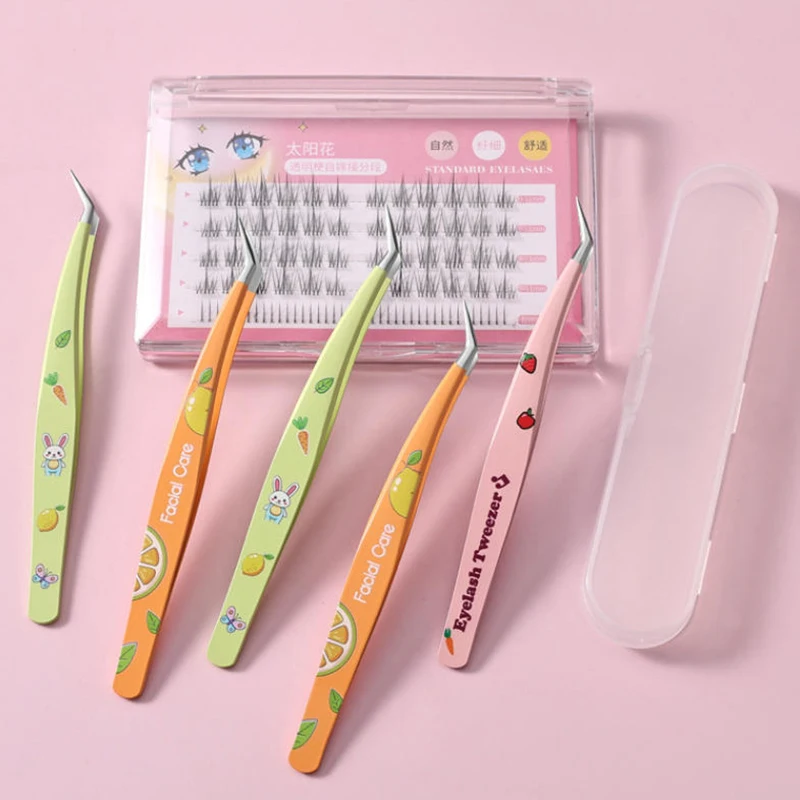 

Пинцет из нержавеющей стали для наращивания ресниц, для работы с наклейками и скотчем, прямой и изогнутый, для рукоделия и DIY