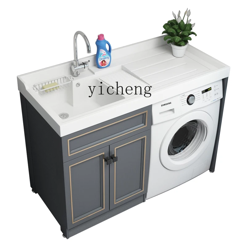 Yy Alumimum Washing Machine Cabinet Combination Balcony Wall Cupboard Drum Washing Machine Companion