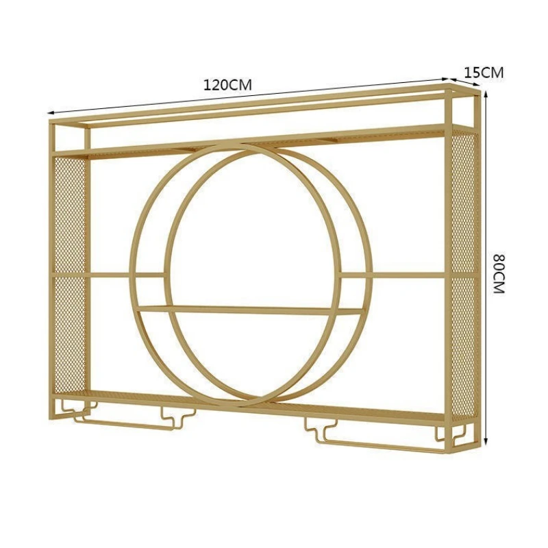 유럽 ​​빈티지 와인 캐비닛 디스플레이 미니멀리스트 심플한 디자인 와인 캐비닛 서 주방 소박한 금속 Estante 장식
