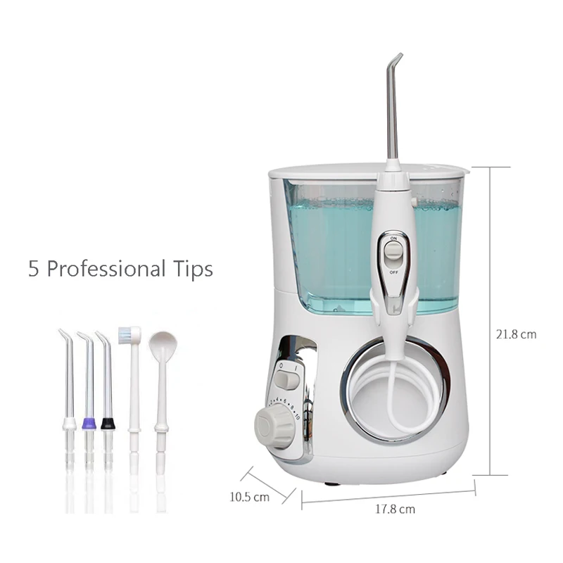 Water Flosser Machine Tap Electric Countertop Water Pick Teeth Cleaner  Water Flosser Teeth Cleaning Device Oral Cleaner