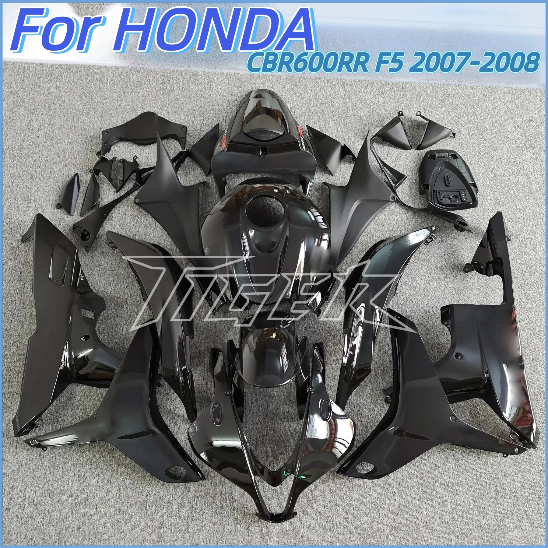 

New ABS Motorcycle Fairings Kit For HONDA CBR600RR F5 2007 2008 CBR600 RR CBR 600RR 07 08 Injection Glossy Black Bodywork Set