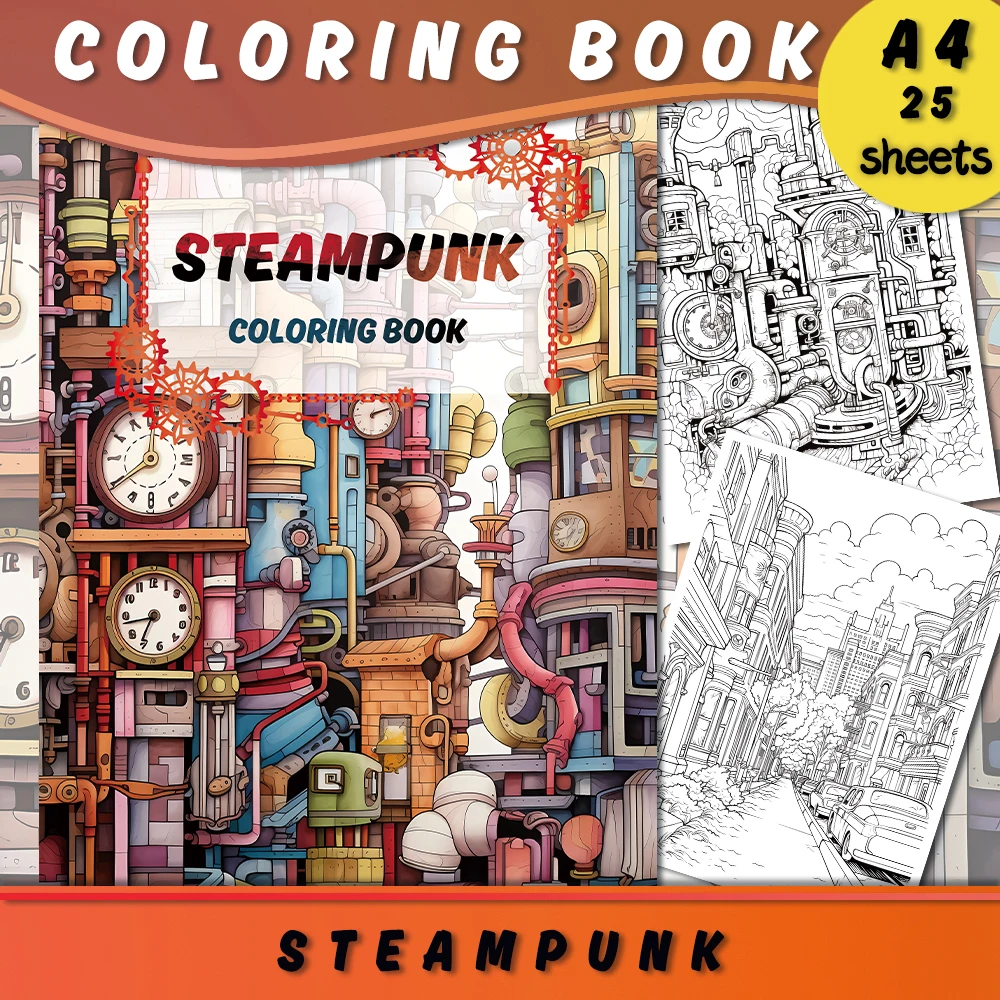 

1pc,A4 Teenagers Coloring Book,Adult Coloring Book,25 Different Patterns,100gsm Thick Paper,Stress Relief,Birthday Gift