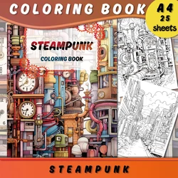 1pc,A4 Teenagers Coloring Book,Adult Coloring Book,25 Different Patterns,100gsm Thick Paper,Stress Relief,Birthday Gift