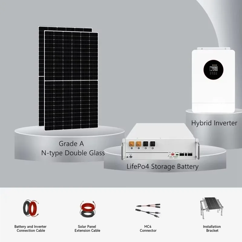 Residential Energy Storage Project Solution LiFePO4 Battery System with Solar Inverter and Smart Monitoring