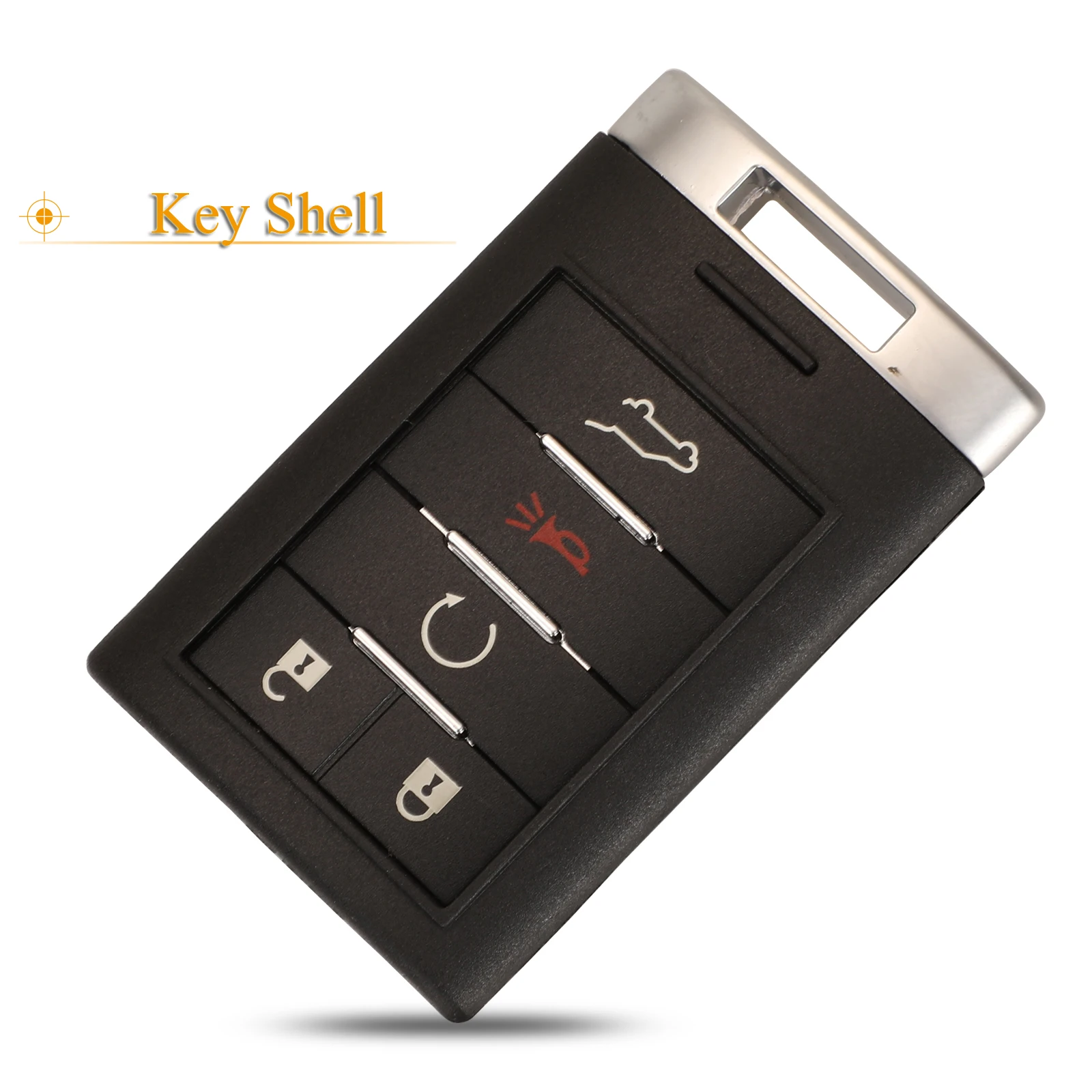 jingyuqin 5 Buttons Remote Car Key Shell For Cadillac SRX 2010 2011 2012 2013 2014