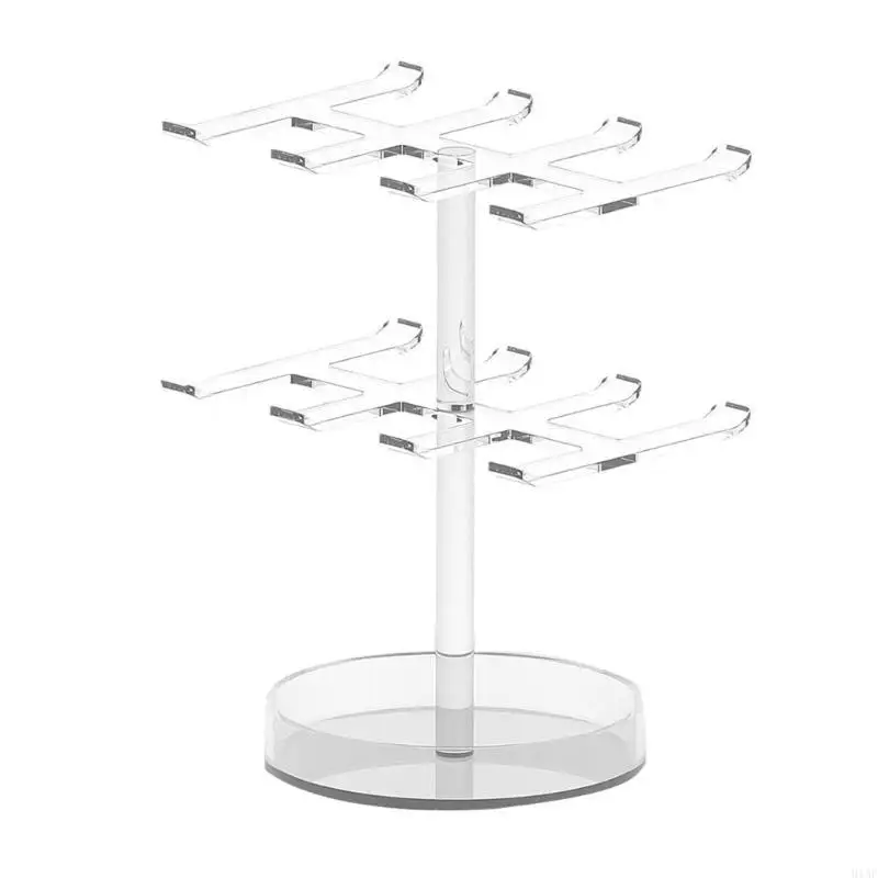 Multiple Tiers Acrylic Jewelry Holder for Organized Bracelet Storage Decorative Countertop Display With Easy Assembly