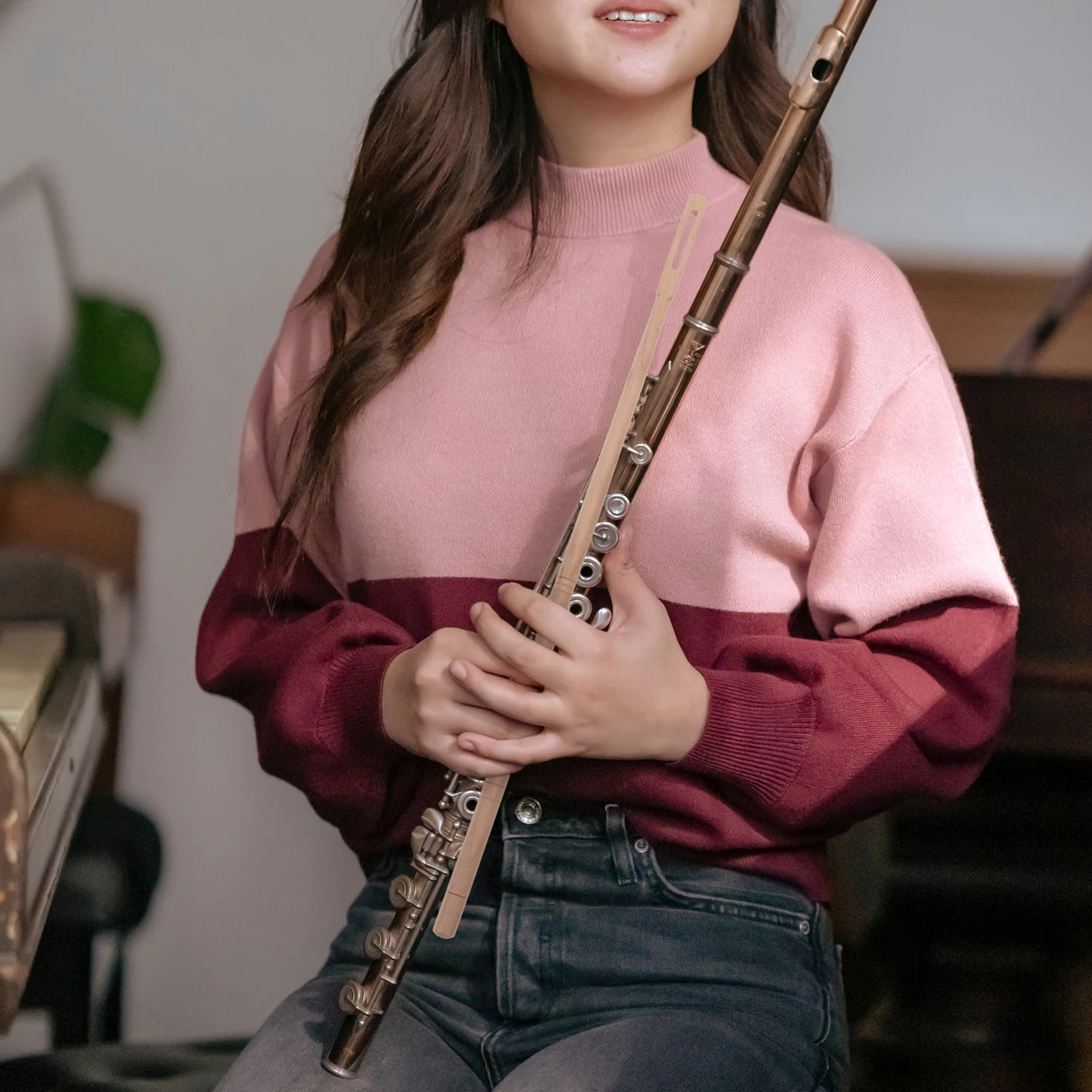

Flute Cleaning Stick Instrument Care Tools Durable Easy Store Accessories Piccolo Rod Supplies Maintaining Life Musical