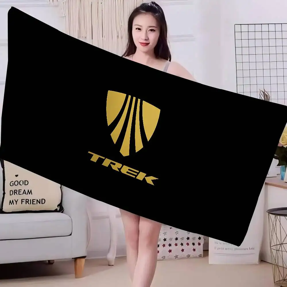 T-TREKS Bicycle Beach Towel Colorful Bath Towels for Girl Microfiber Quick Dry Custom Sand Free Beach Yoga Spa Gym Pool