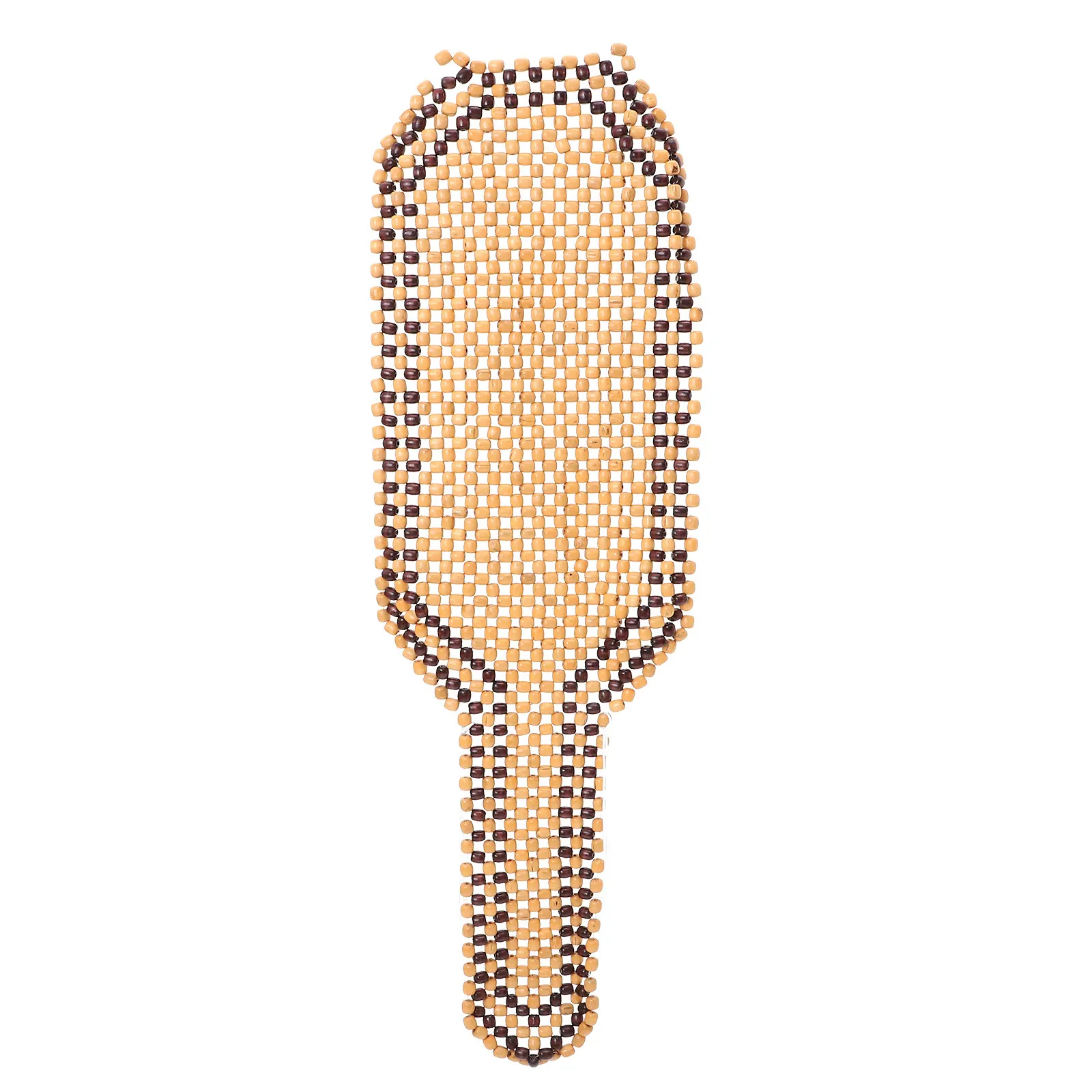 1Pcs Car Seat Cushion Wood Beaded Design Air Circulating Gentle Massage Relief Fatigue Cool Summer Auto Seat Cover
