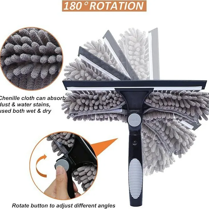 Glass cleaning, high-rise wiper, two-in-one cleaning tool for cleaning and housekeeping, glass wipe