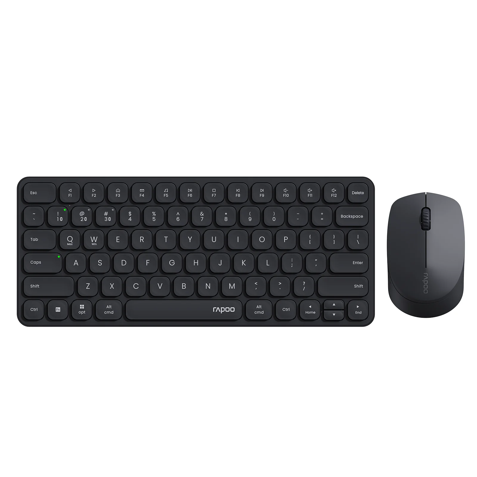 Rapoo Multi-mode Wireless Keyboard and Mouse Combo Extremely Thin English/Portuguese Keyboard Layout Easy-Connect Up to 4 Device