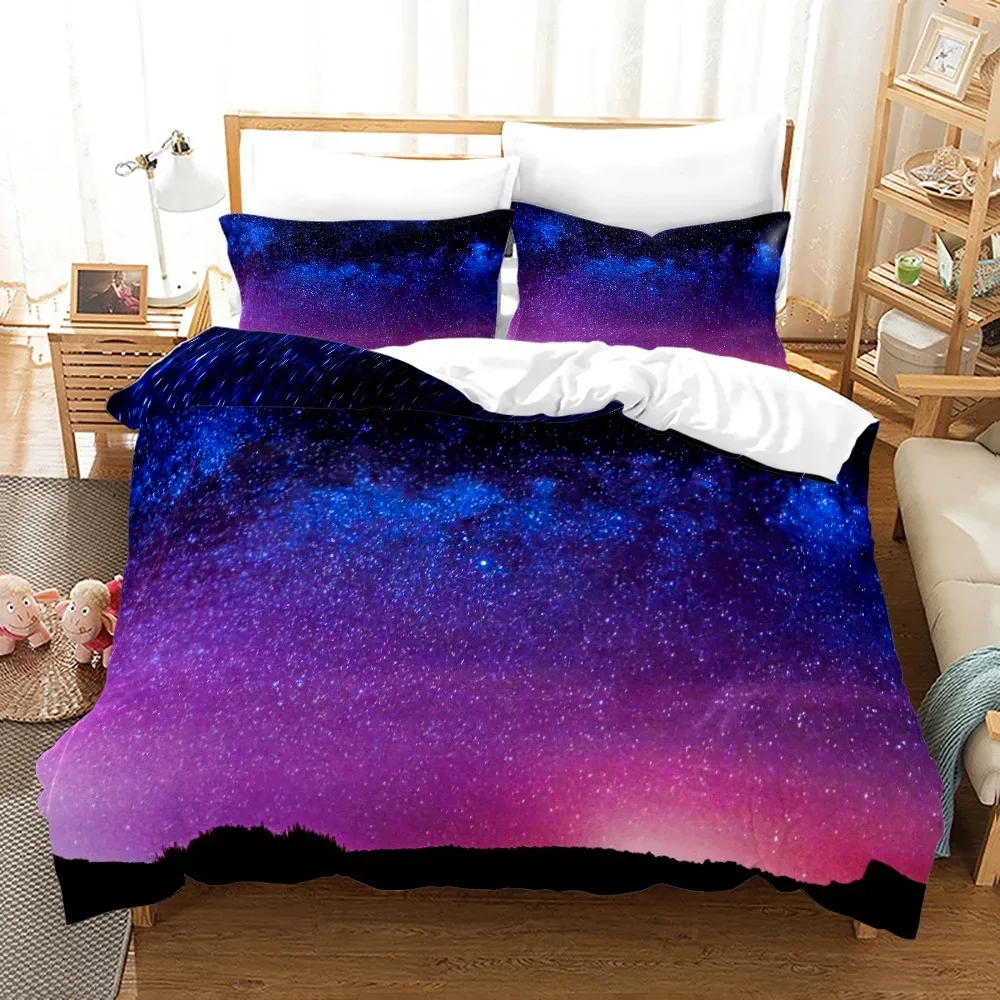 Outer Space Bedding Set  For Children Planet Duvet Cover Bed Cover Comforter Bed Quilt Cover High Quality 240220