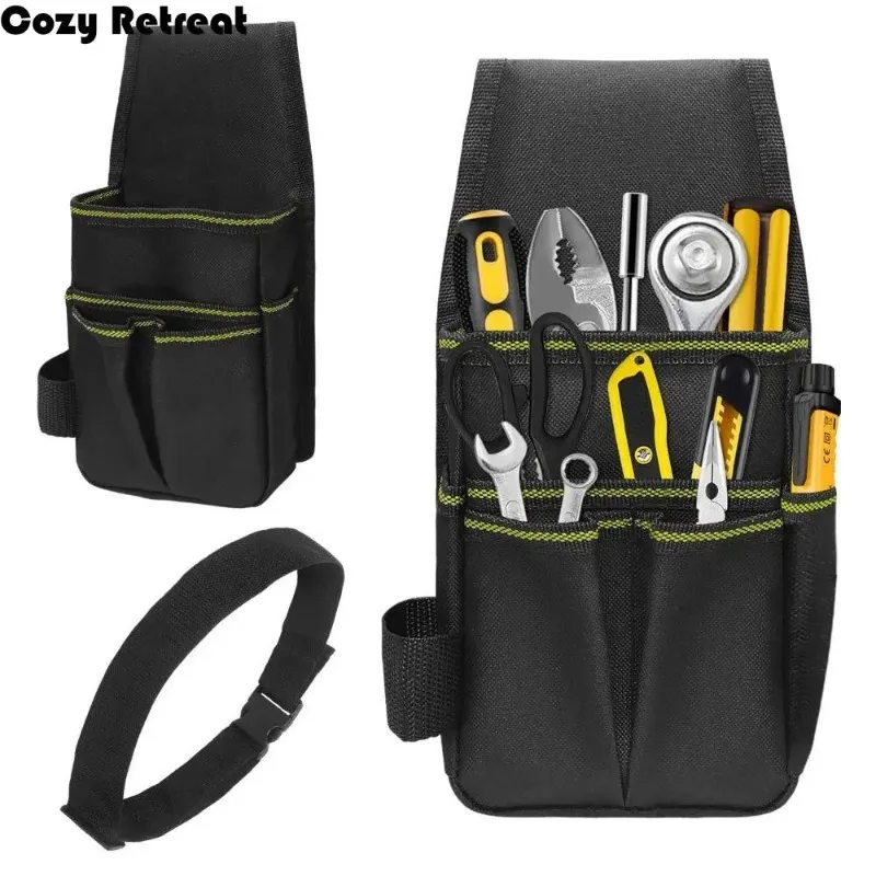 Wear-resistant Belt Tool Kit Waterproof Multilayer Storage Tool Waist Bag Oxford Cloth Large Capacity Hardware Repair Bag