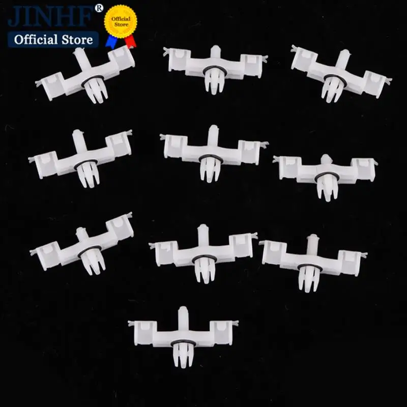 10PCS Door Trim Strip Bar Threshold Pressure Plate Fixed Clip For VW Volkswagen Touareg Porsche Cayenne Plastic Auto Fasteners