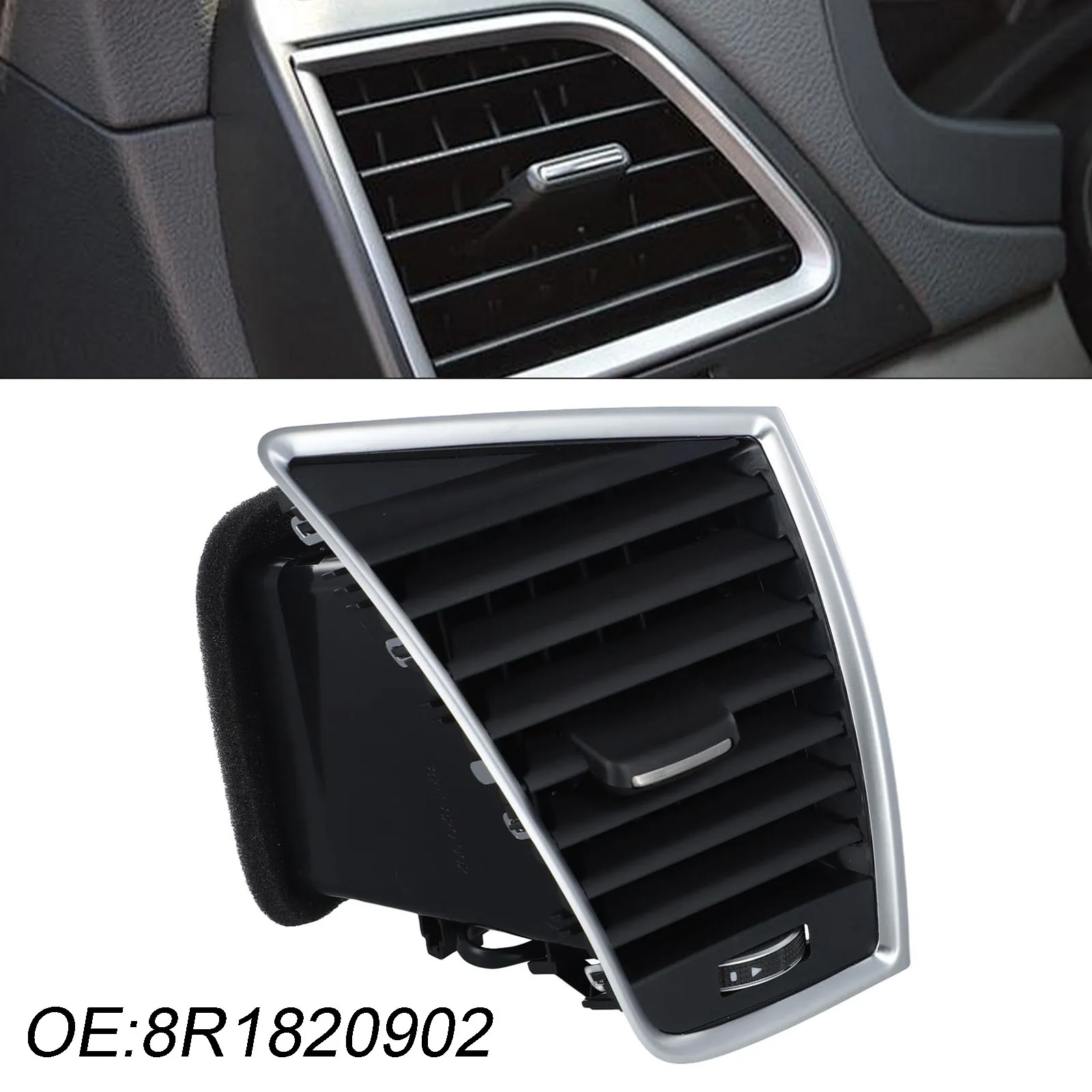 Car Air Vent Substituição, alta Universal Fitment, fácil instalação, especificações de fábrica, alta confiabilidade, 8R1820902