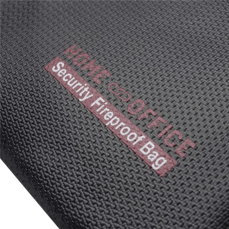 6X Fireproof Money Safe Document Bag. Silicone Coated Fire & Water Resistant Safe Cash Bag. Fireproof Safe Storage