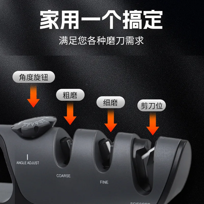 New 2‑Angle Rolling Knife Sharpener 15°/20° Sharpening Tool With Replaceable Abrasive,Precision Manual Knife Sharpening System