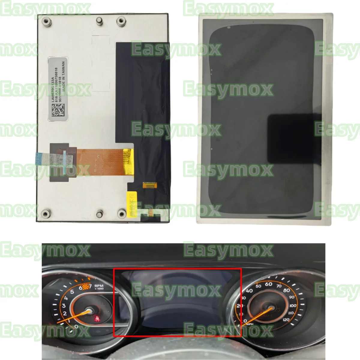 Instrument Cluster LCD Display for Jeep Wrangler JL Sahara 2018 2019 2020 2021 68233868AF