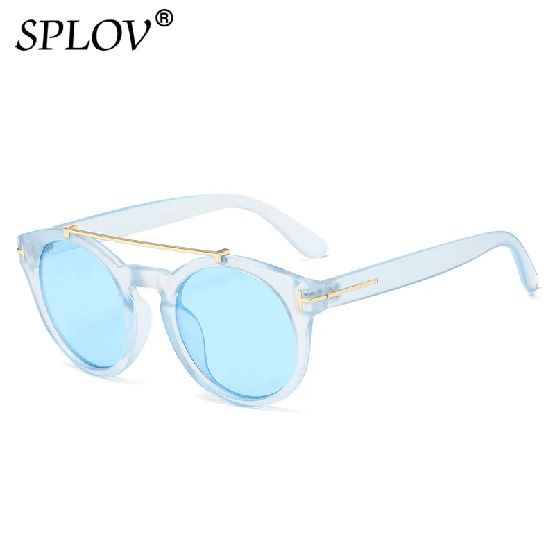 

Round Sunglasses Men Women Luxury Sun Glasses Brand Designer Vintage Double Bridge Male Female Punk Shades Trendy Eyewear UV400