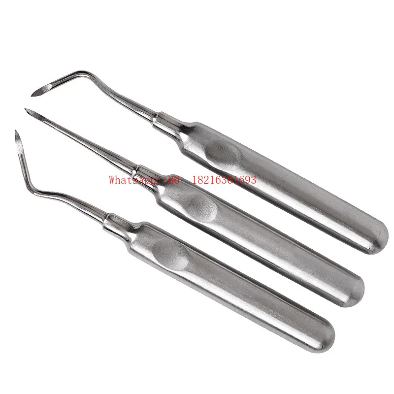 Oral Instruments Dental Stainless Steel Tooth Extraction Tooth Triangle T-shaped Straight Bending Root Apoplexy