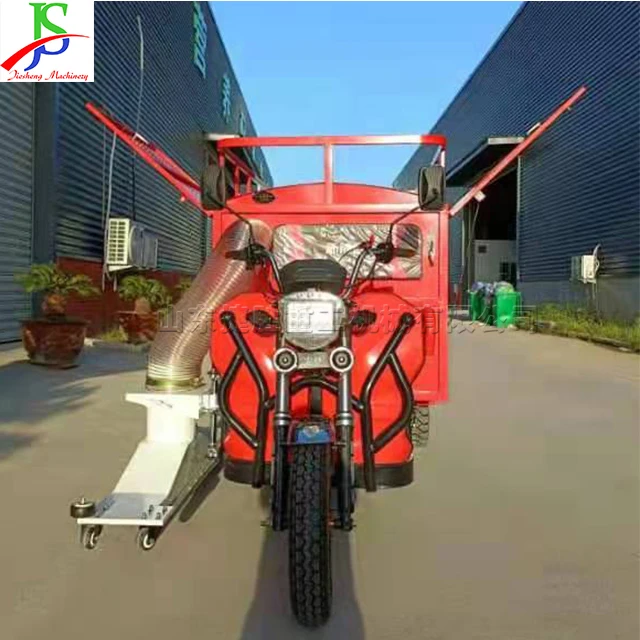 220v 삼륜 스위퍼 흡입 낙엽 수집 카트 완전 자동 가지 분쇄 진공 청소기 스위퍼 도매