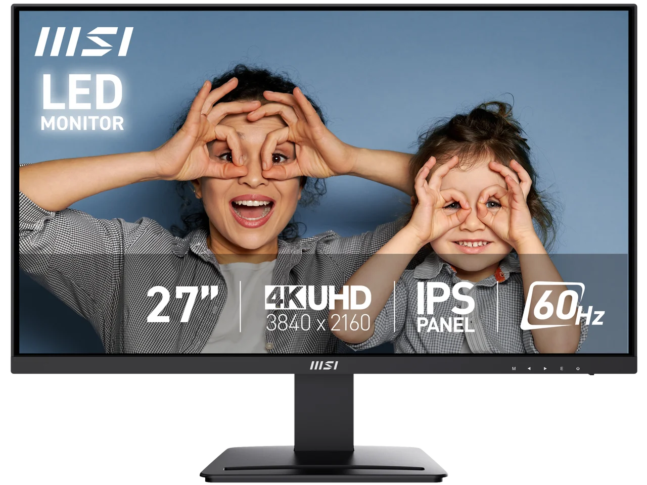 MSI 27 inch UHD 4K 60Hz IPS Adaptive Sync Computer Monitor with phone accessory stand ideal for productivity usage PRO MP273U