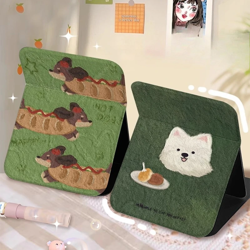 

Decal Portable Mirror Travel Makeup Handheld Macrame Standing Mirror Design Kawaii Dorm Miroir Decoratif Home Accessories