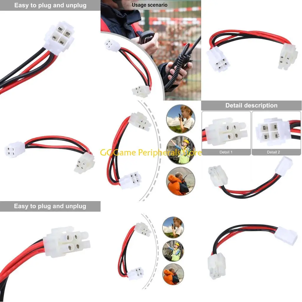 

U55B Линия преобразования адаптера коротковолнового радиокабеля, 4-контактное соединение на 6-контактное, простое использование