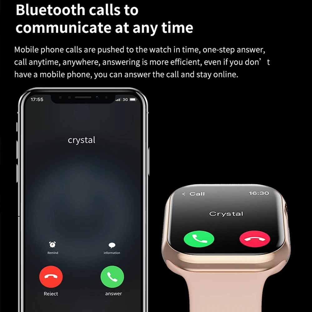 Watch 9 Original BT Call Smart Watch For Apple Series 9 NFC Women temperature testing GPS Men Sports watch For Apple Android image 6
