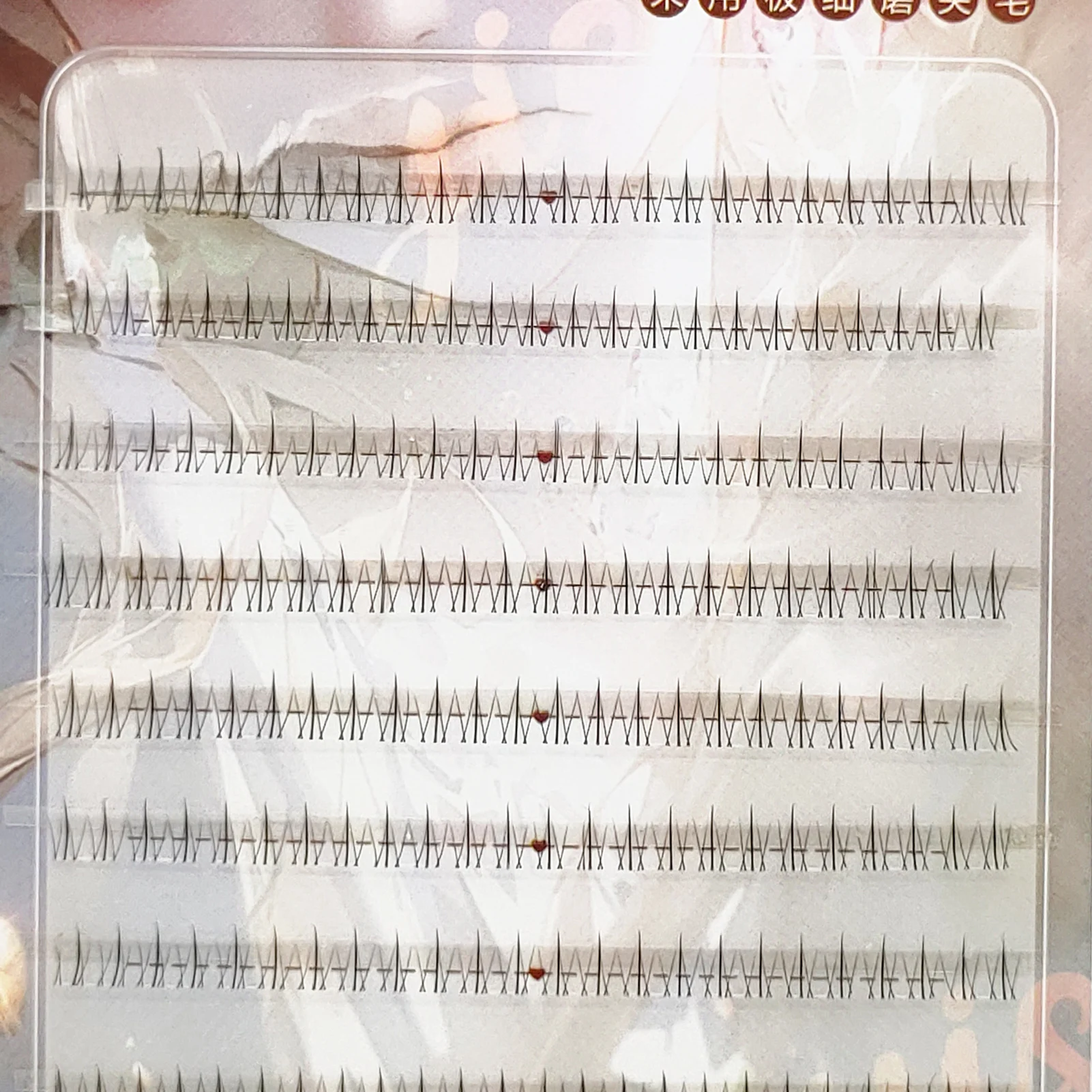 자연 투명 가짜 속눈썹 한국 스타일 단일 클러스터 가짜 속눈썹 여자를위한 하단 속눈썹 여성 메이크업 코스프레