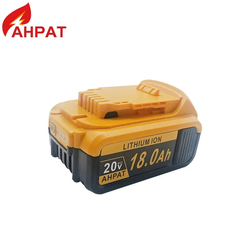 AHPAT أحدث 100% الأصلي 18000mAh 20 فولت أداة الجفاف الكهربائية بطارية DCB206 20 فولت 18.0Ah بطارية DCB206 20 فولت بطارية DCB205 تيار مستمر
