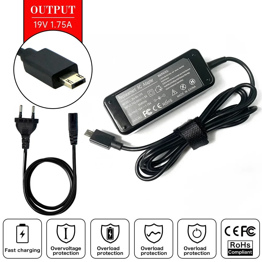 12V 2A 24W Ac Power Adapter Charger For ASUS Chromebook C100 C201 C100P C100PA C201PA AD2055320 ADP-24EW B,0A001-00130700