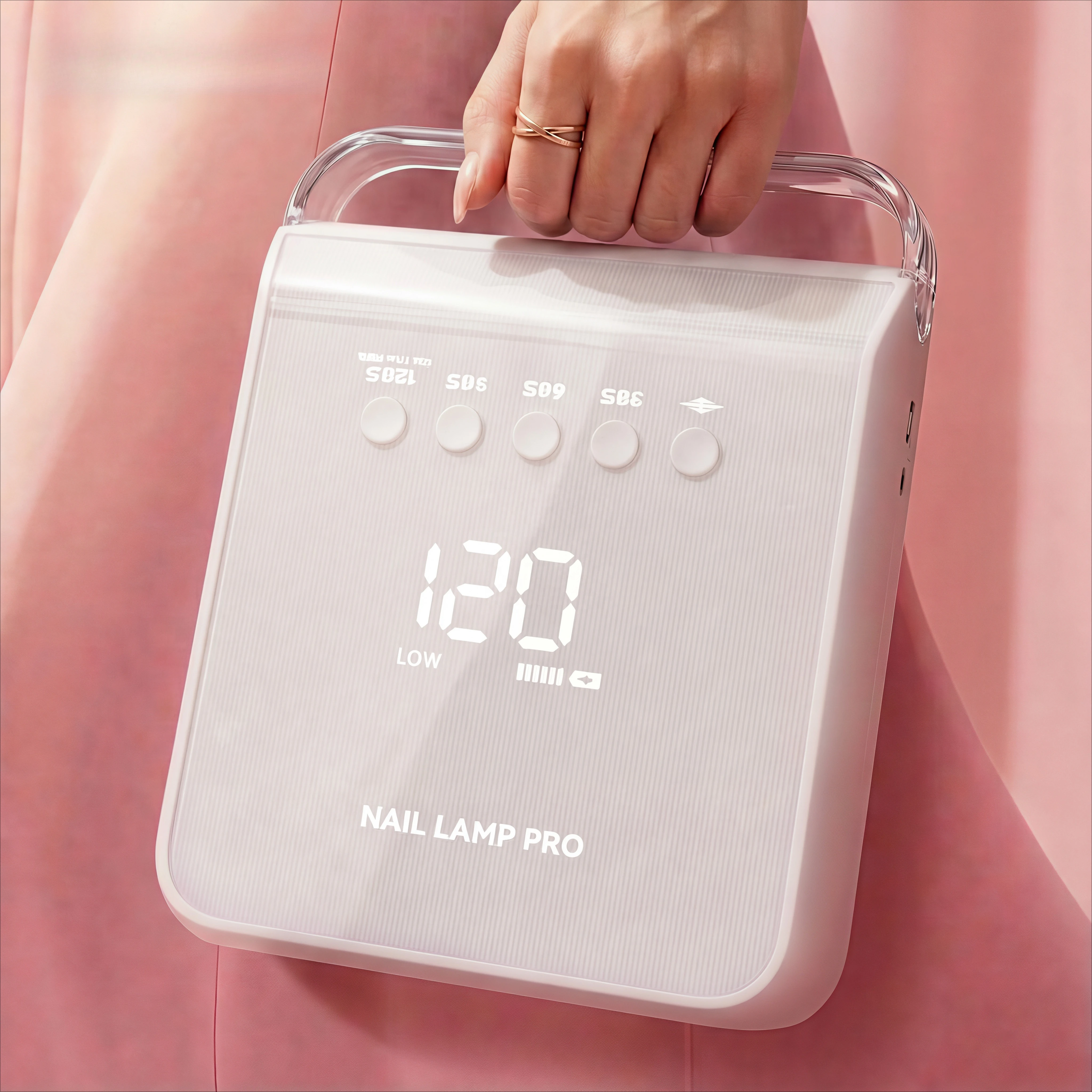 

New Arrival 96w Cordless Nail Art Dryer Machine 48 Beads 365-405nm Professional UV LED Nail Lamp with Lighting Logo