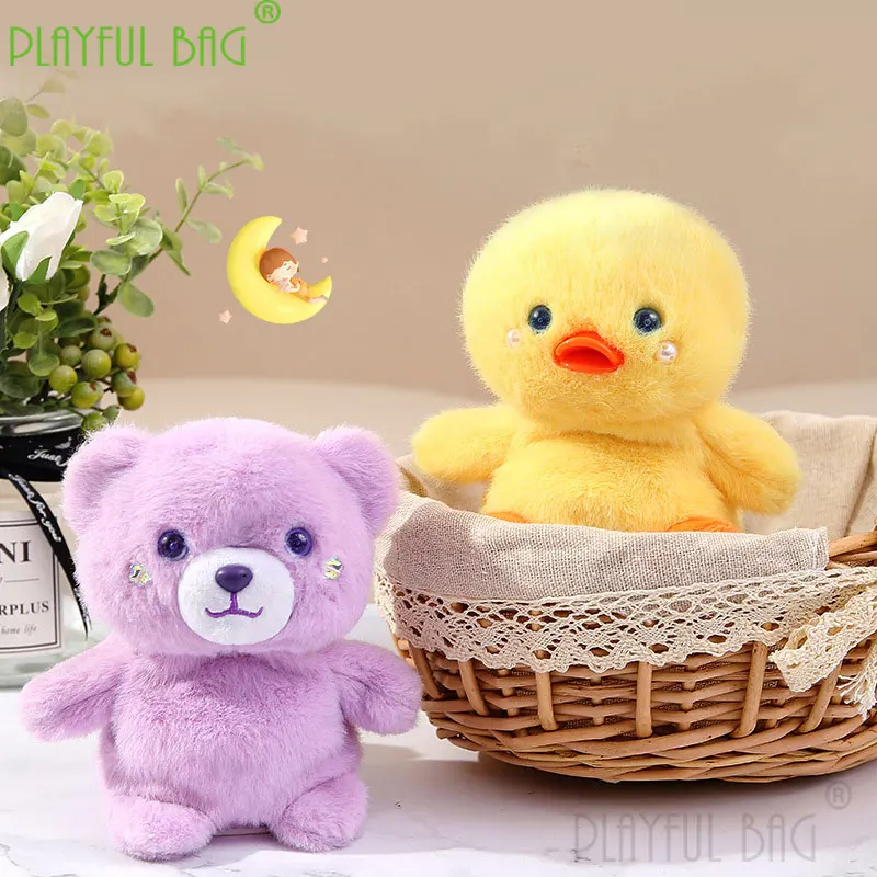 Muñeco de peluche eléctrico para niños, juguete divertido interactivo con grabación de animales, pato, oso, ratón, juguete de regalo de Navidad, vd91