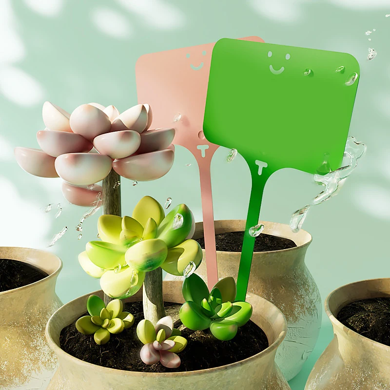 100pcs Plastic Plant Labels Garden Markers for Flowers Trees Succulents Waterproof Plant Tags Gardening